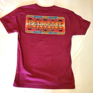 Pendleton, burgundy t-shirt